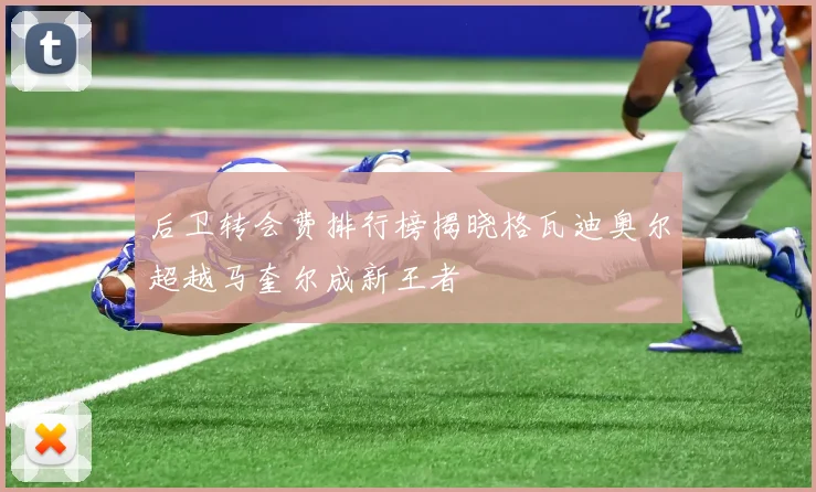 后卫转会费排行榜揭晓格瓦迪奥尔超越马奎尔成新王者